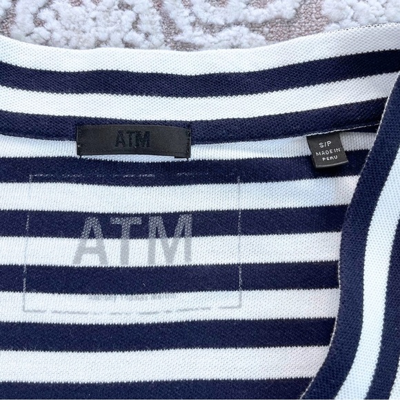 ATM Anthony Thomas Mellilo Pima Stripe Shift Dress - Picture 11 of 14